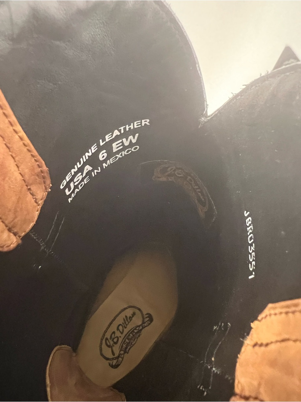 J.B. Dillon Brown Leather Western Cowboy Boots - Picture 8 of 16